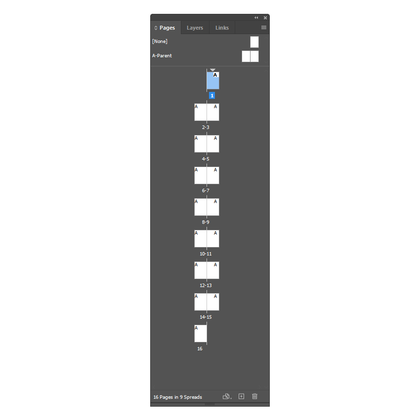 page numbers sections in indesign