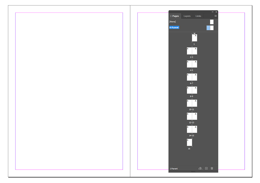 page numbers sections in indesign