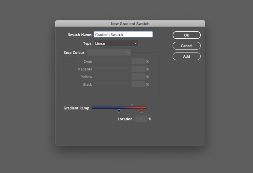 zine design indesign template gradient swatch