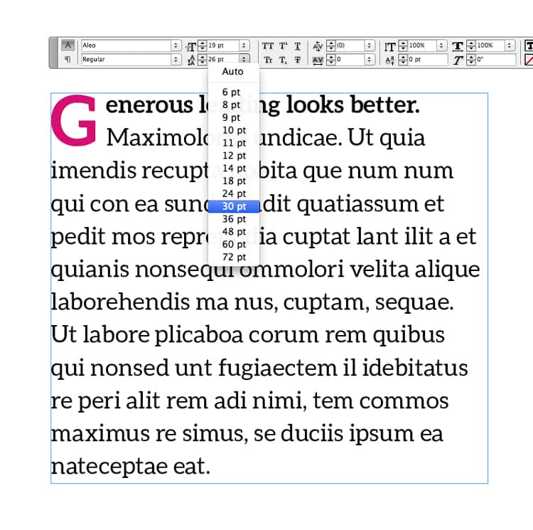 what is leading beginners typography line-spacing how to indesign