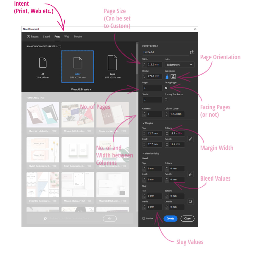 new document window intent