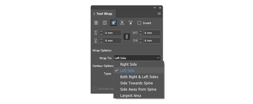 text wrap indesign text wrap panel