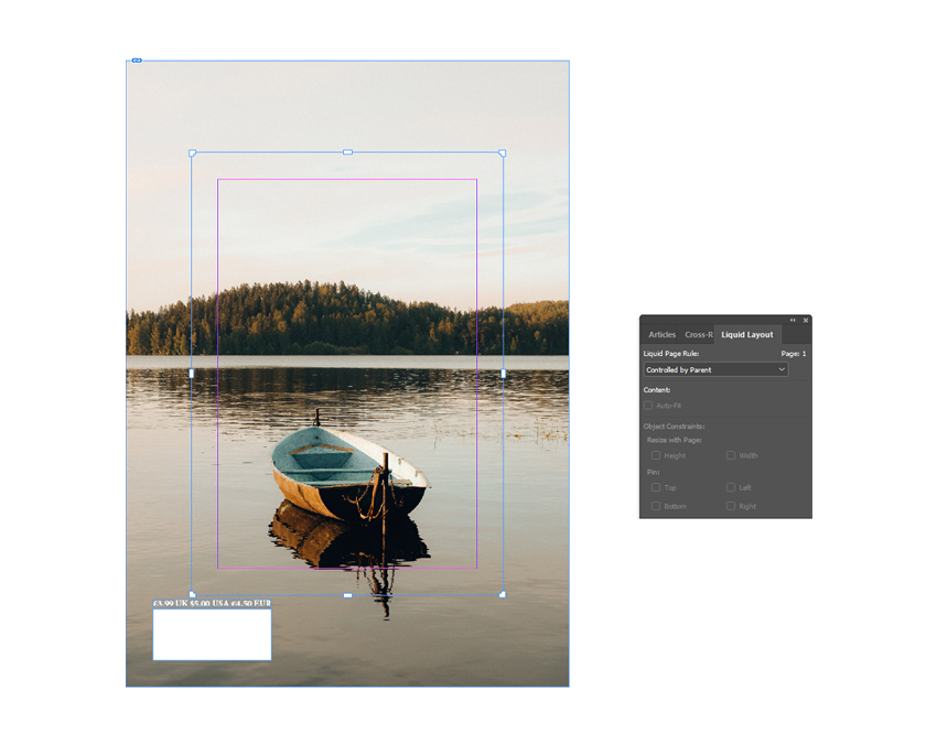 page resize indesign liquid layout