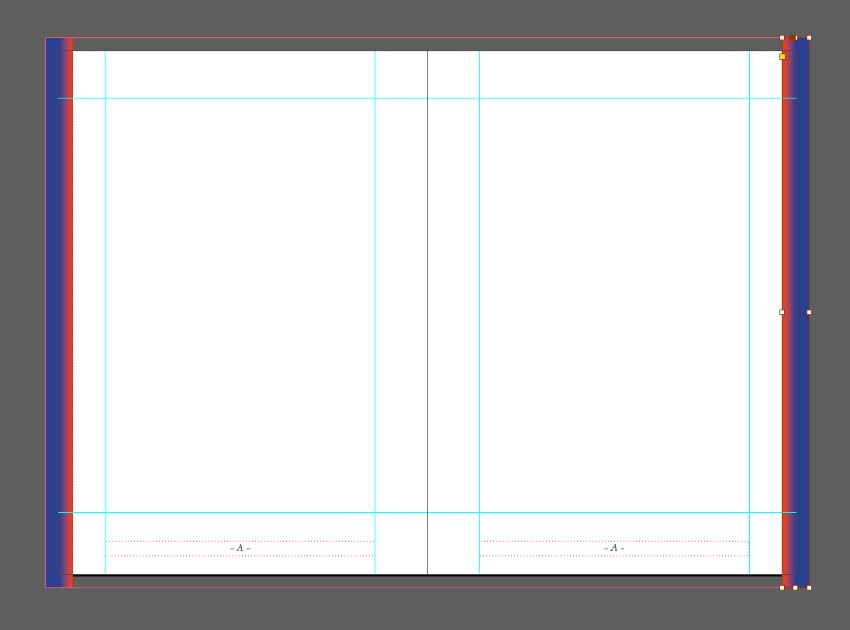 zine design indesign template page trim