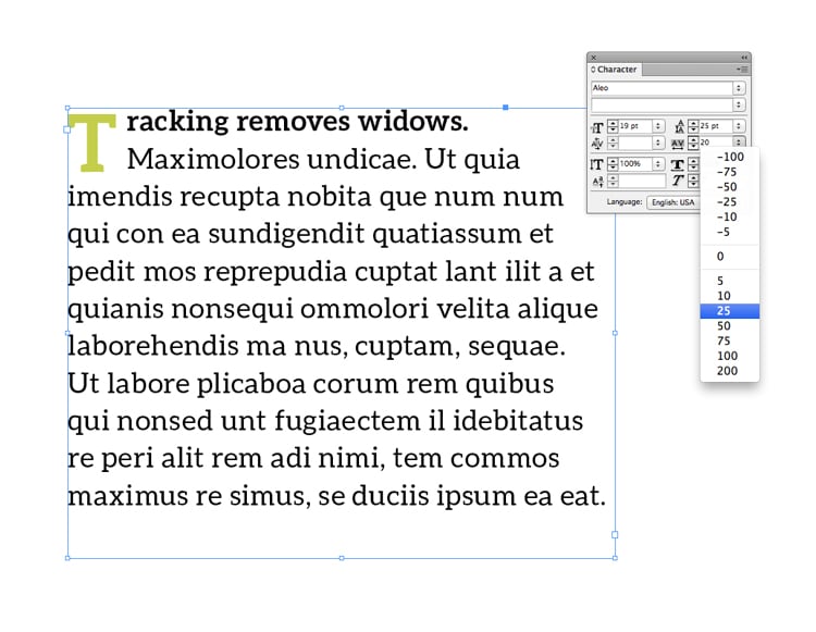 what is tracking beginners typography letter-spacing how to indesign