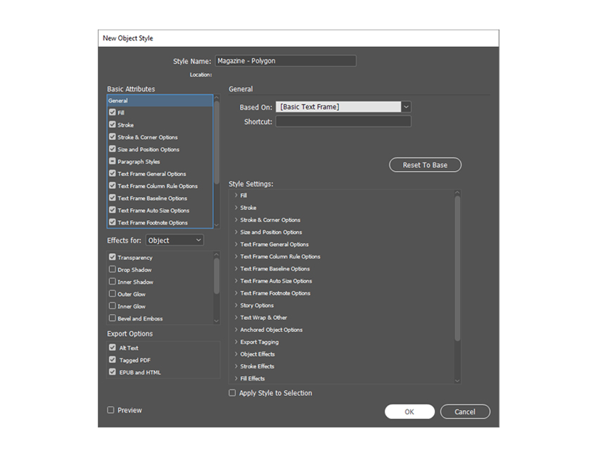 Paragraph Style indesign skills styles