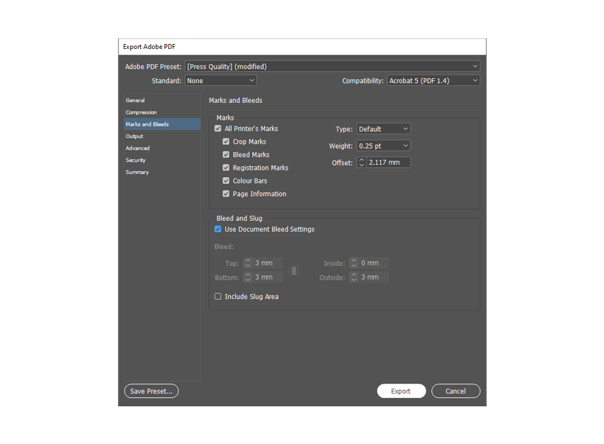 indesign skills basics tutorials bleed inside edge pdf