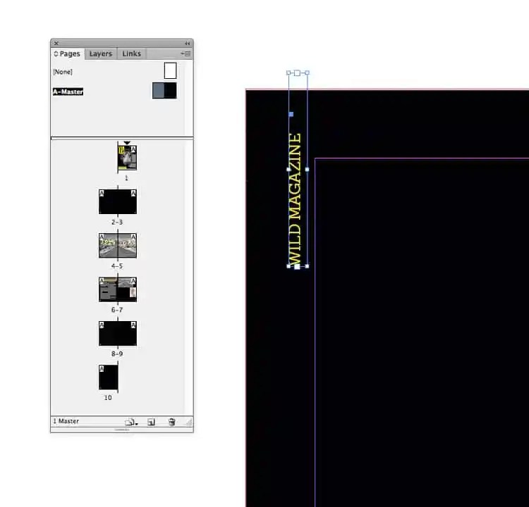 indesign master pages masters magazine design