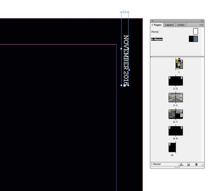 indesign master pages masters magazine design