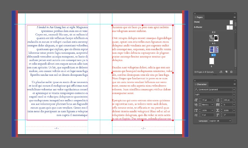 zine design indesign template typography