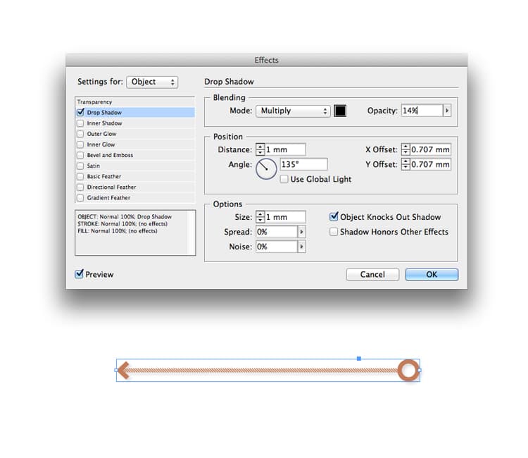 indesign arrows stroke arrowhead