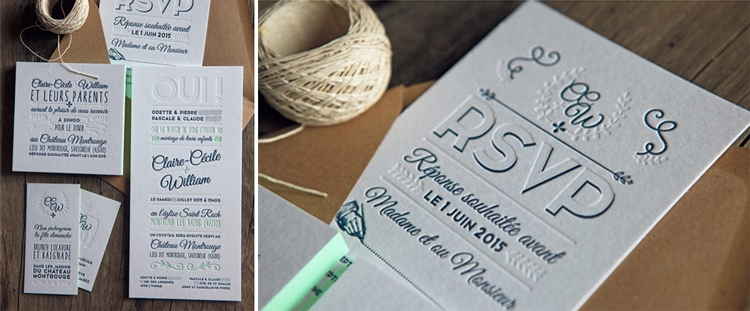 coco rico letterpress invites labels stationery logos modern