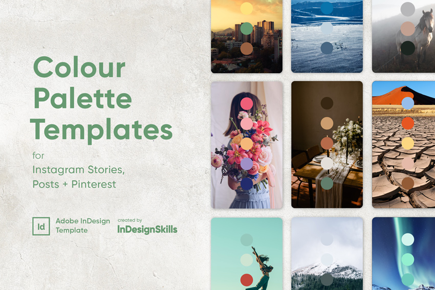 colour palettes free templates moodboard free color template indesign adobe indesign free mood board template instagram pinterest