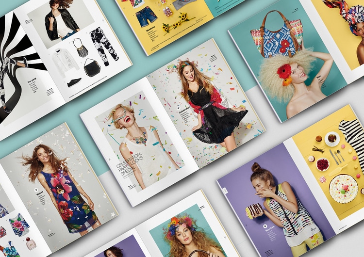 catalogue booklet lookbook design layout inspiration marketing desigual catalogue catalog spring summer fashion