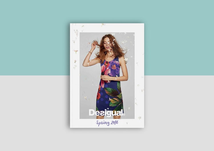 catalogue booklet lookbook design layout inspiration marketing desigual catalogue catalog spring summer fashion