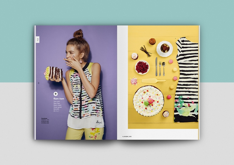 catalogue booklet lookbook design layout inspiration marketing desigual catalogue catalog spring summer fashion