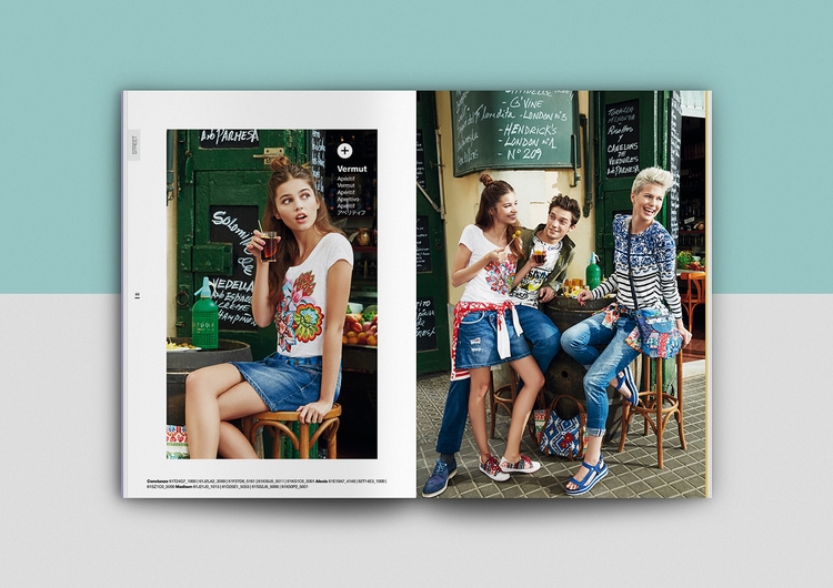 catalogue booklet lookbook design layout inspiration marketing desigual catalogue catalog spring summer fashion