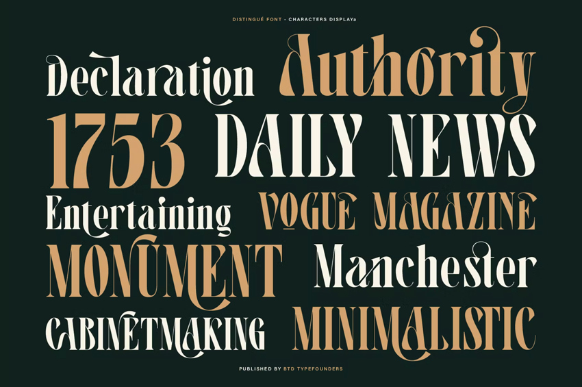 distingue font trends 2023 must-have fonts for 2023 fresh fonts 2023 medieval serif