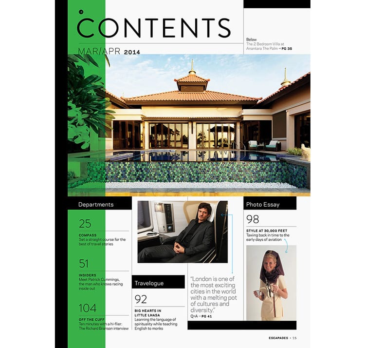 magazine layout design tips indesign contents page