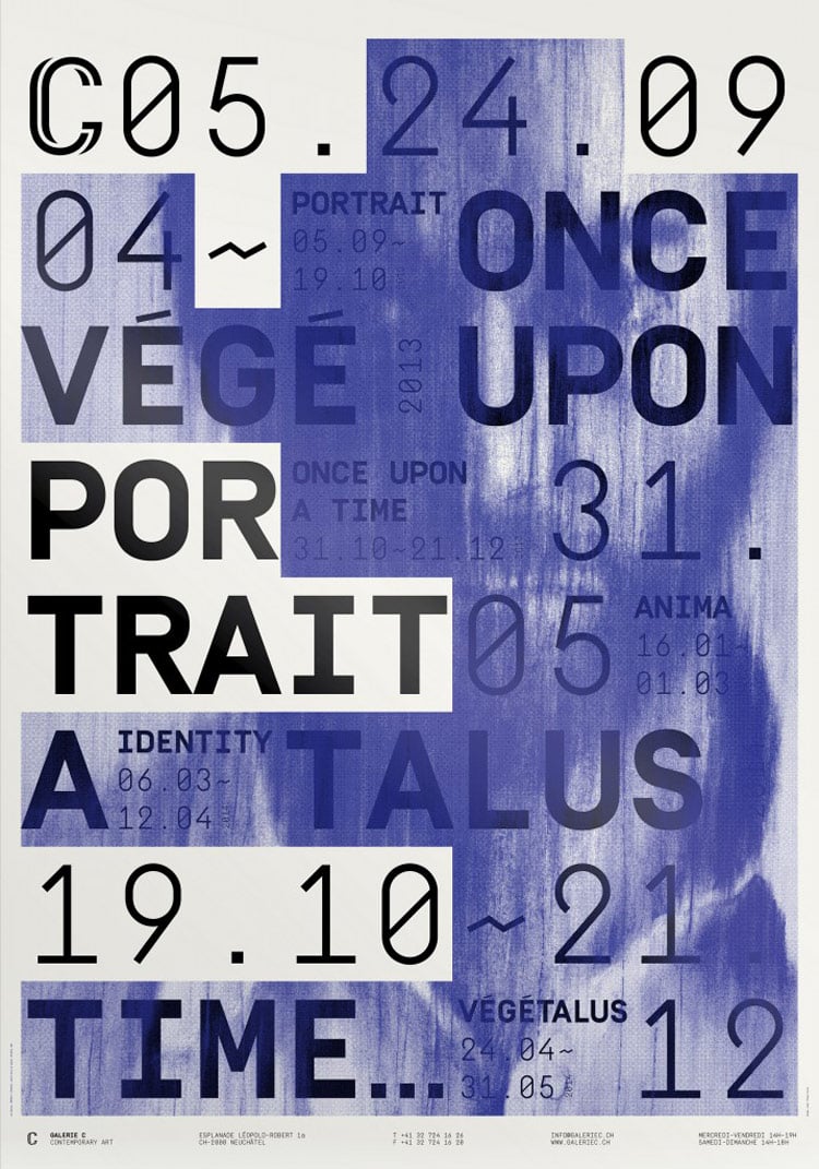 olab galerie c screen printing exhibition poster design typography