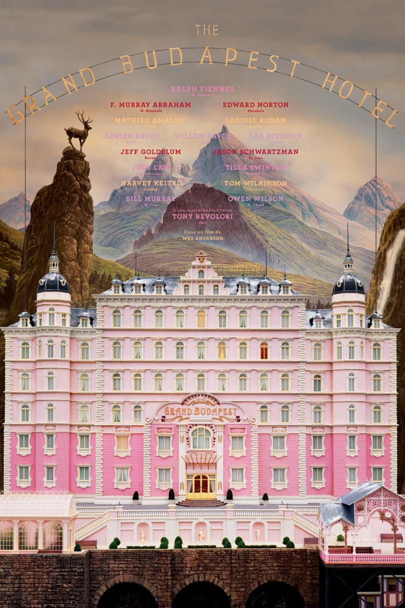 vintage print design grand budapest hotel