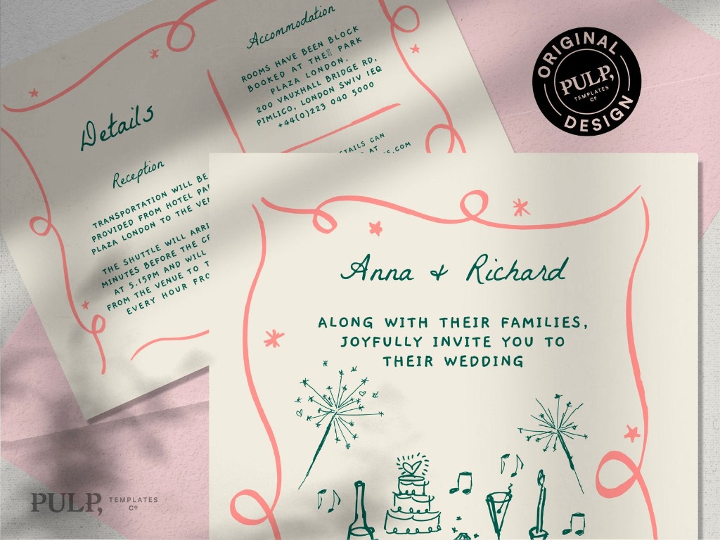 scribble wedding invitation template wedding invite wedding invitation template best wedding invite designs canva wedding templates indesign wedding templates