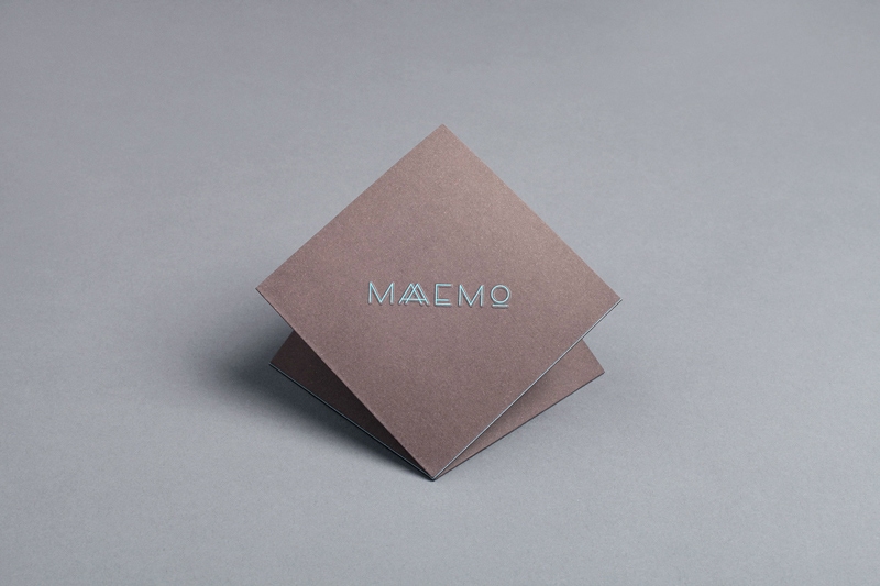 folded origami graphic design indesign menu maaemo bureau bruneau