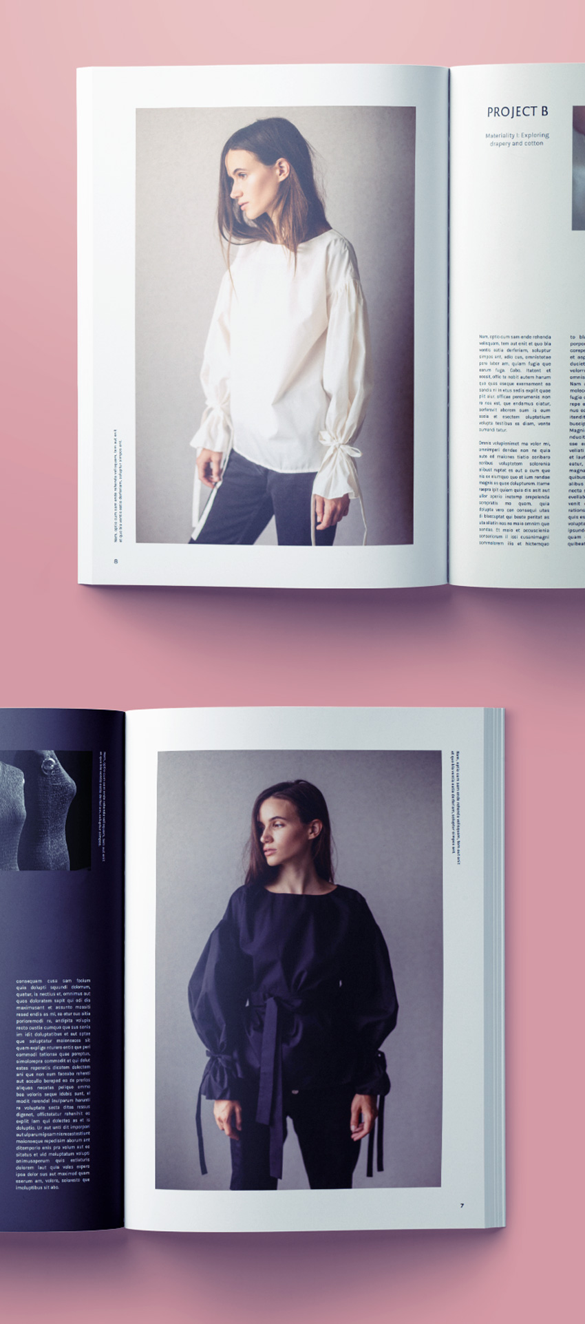 fashion portfolio fashion lookbook free indesign template