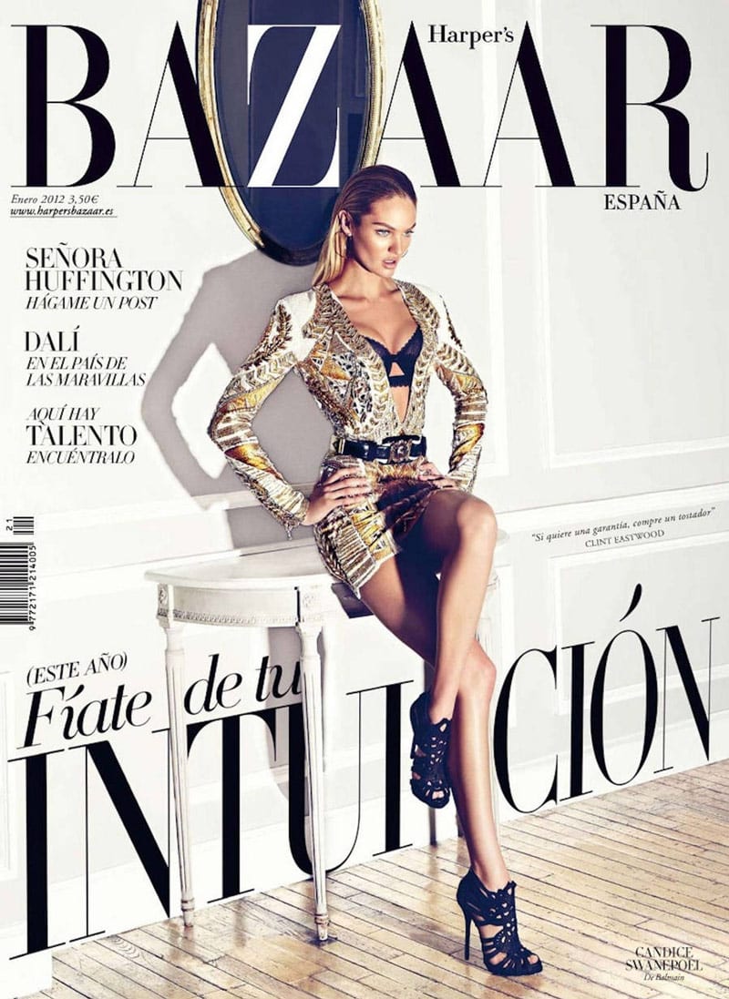 indesign inspiration playful text typography harper's bazaar spain