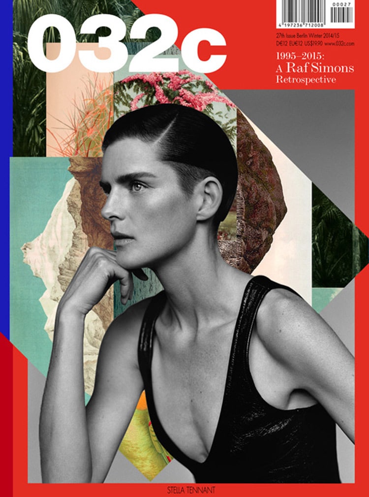 collage print design magazine layout book cover eccentric indesign graphic design inspiration magazine cover rosanna webster 032c stella tennant