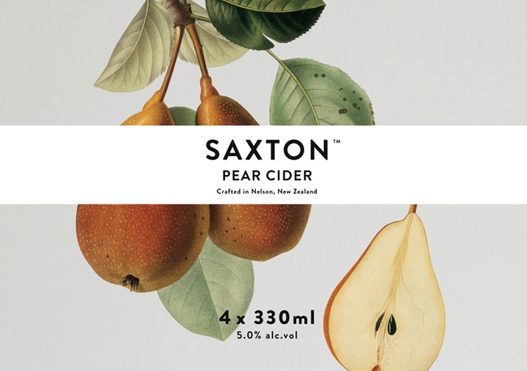 botanical graphic design flowers vintage packaging branding inspiration cider drinks bottle label saxton cider