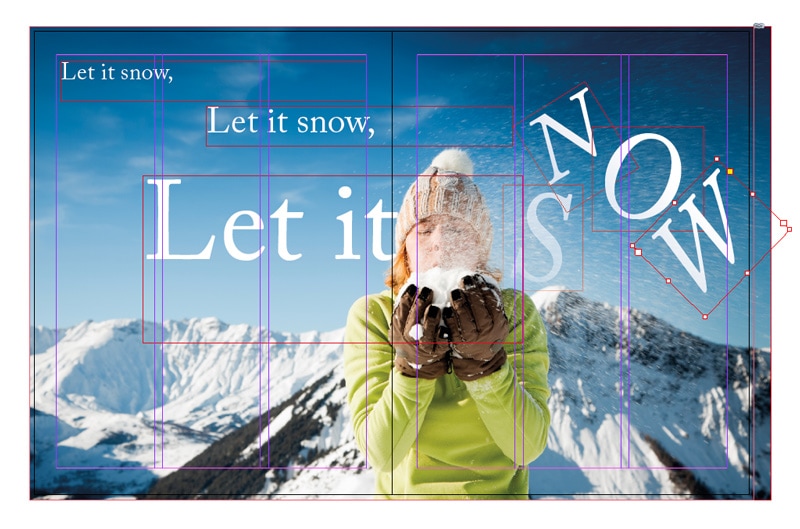 working with photos images indesign layouts photography animated typography