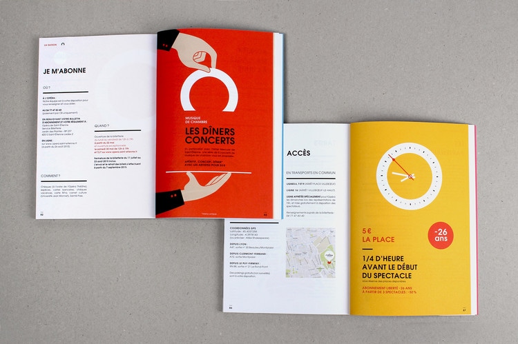 catalogue booklet lookbook design layout inspiration marketing catalogue catalog programme events saint etienne opera house