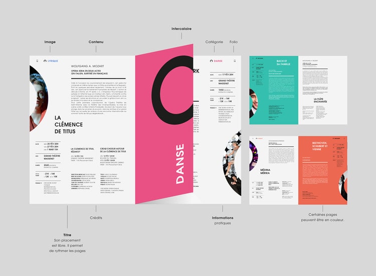 catalogue booklet lookbook design layout inspiration marketing catalogue catalog programme events saint etienne opera house