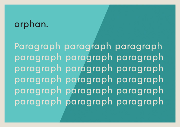 widow orphan typography solutions