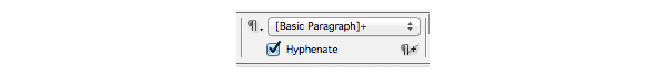 typography indesign hyphenate