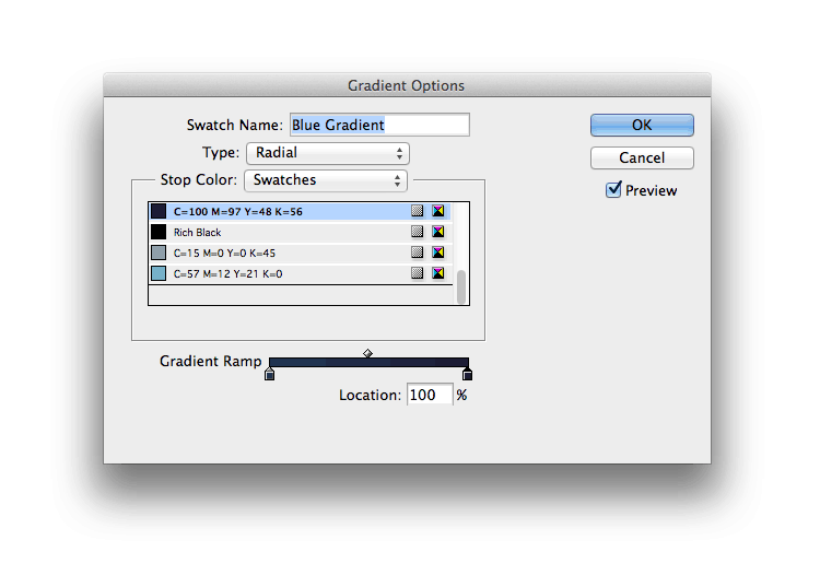 indesign tutorial book cover paperback gradient swatch