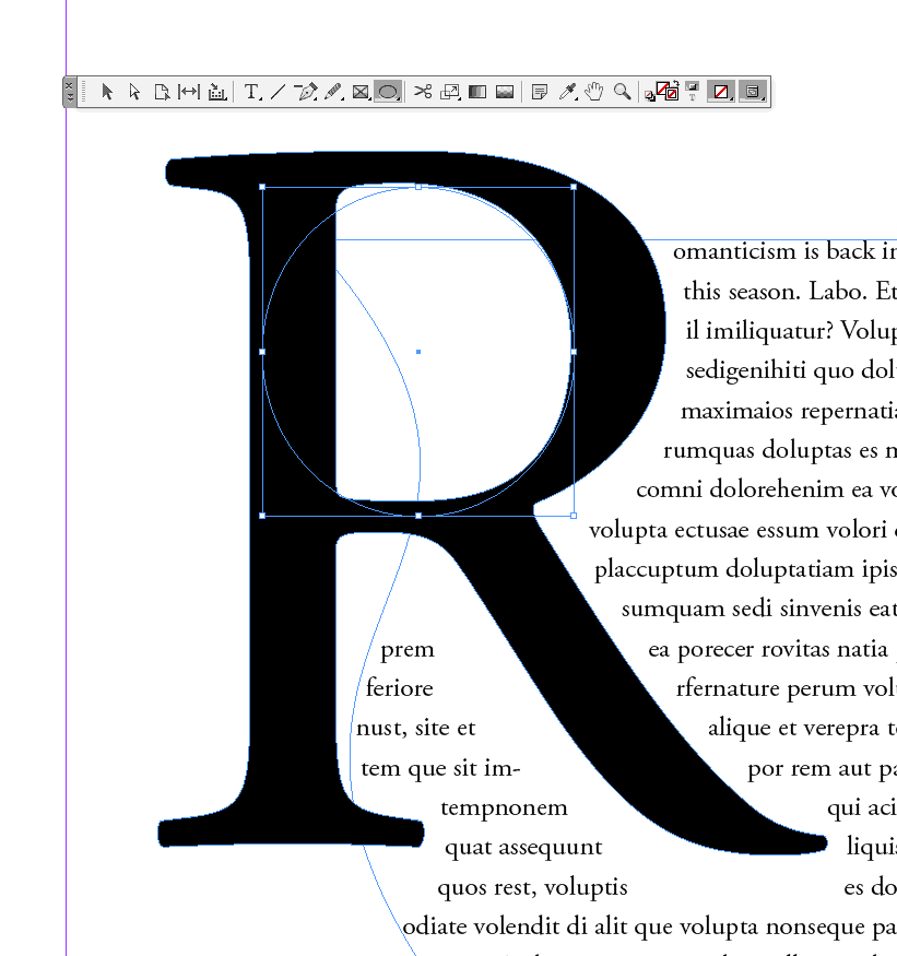 drop cap adobe indesign typography magazine design