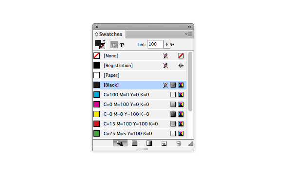 rich black true black print indesign swatches